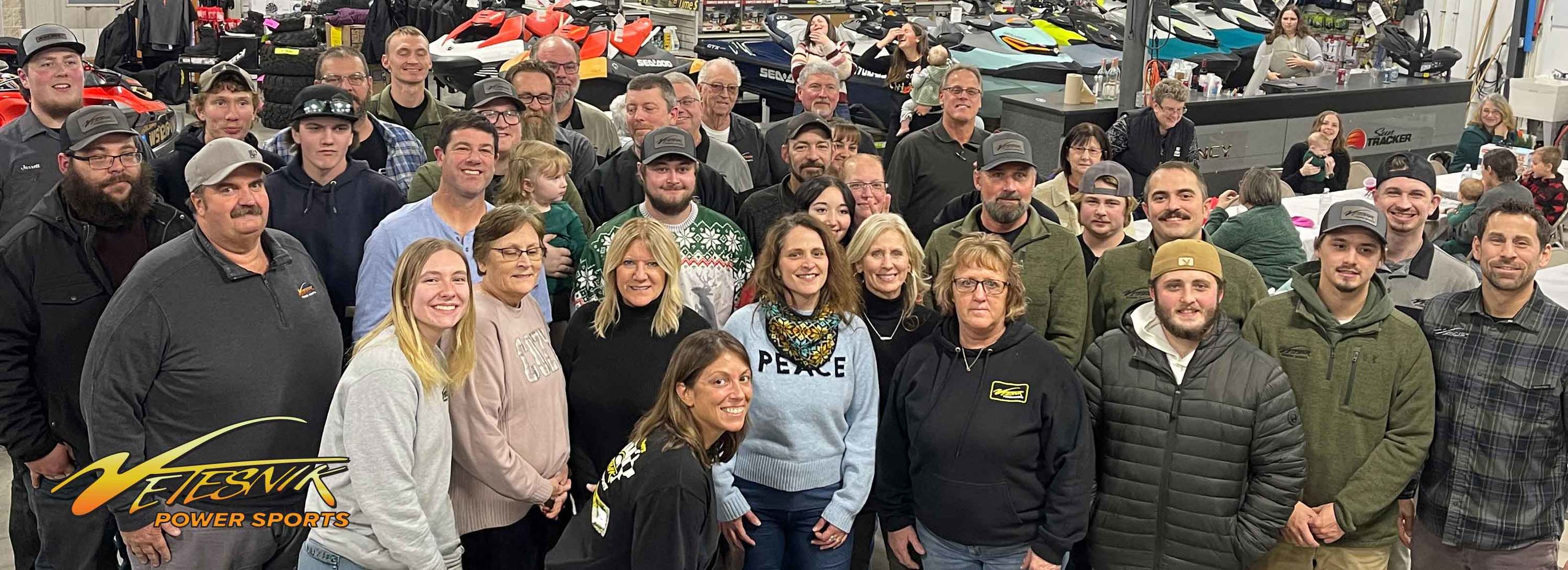 Some of Vetesnik Power Sports Staff December 2023